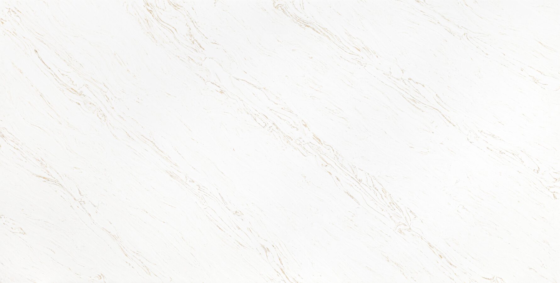 River Mist Gold quartz with pristine white background and lustrous gold veining