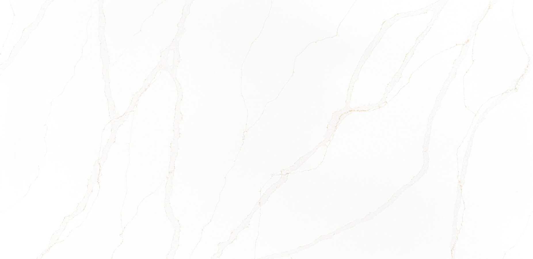 Salora Gold quartz surface with warm taupe background and elegant gold veining